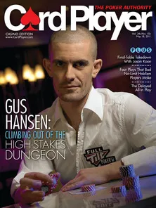 Gus Hansen On Cover Of Latest Card Player Magazine